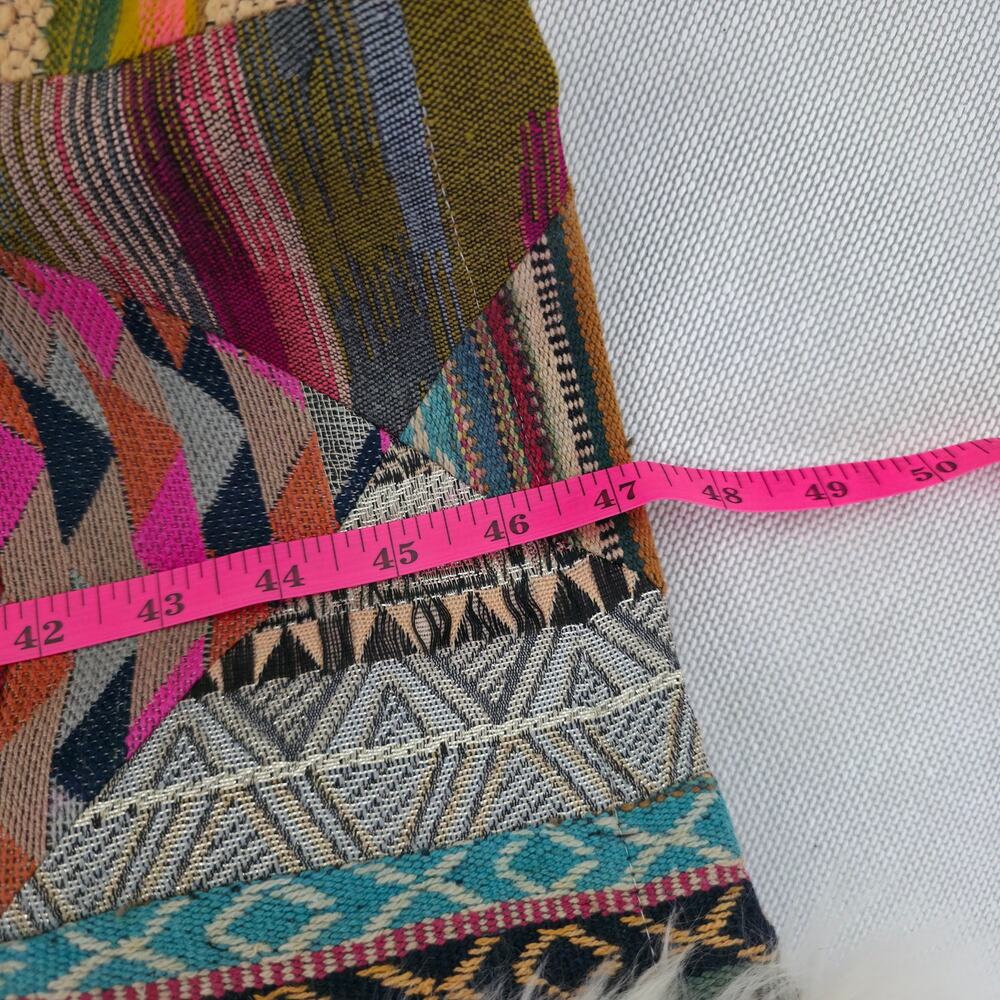 Free People Caravan Patchwork Shearling Trim Coat Sz M NWT - Picture 8 of 11